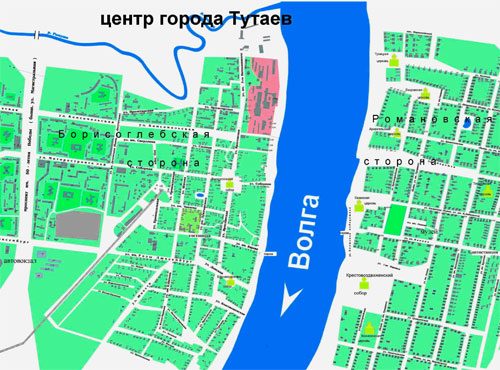 Карта Тутаева